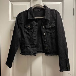 Medium cropped denim jacket